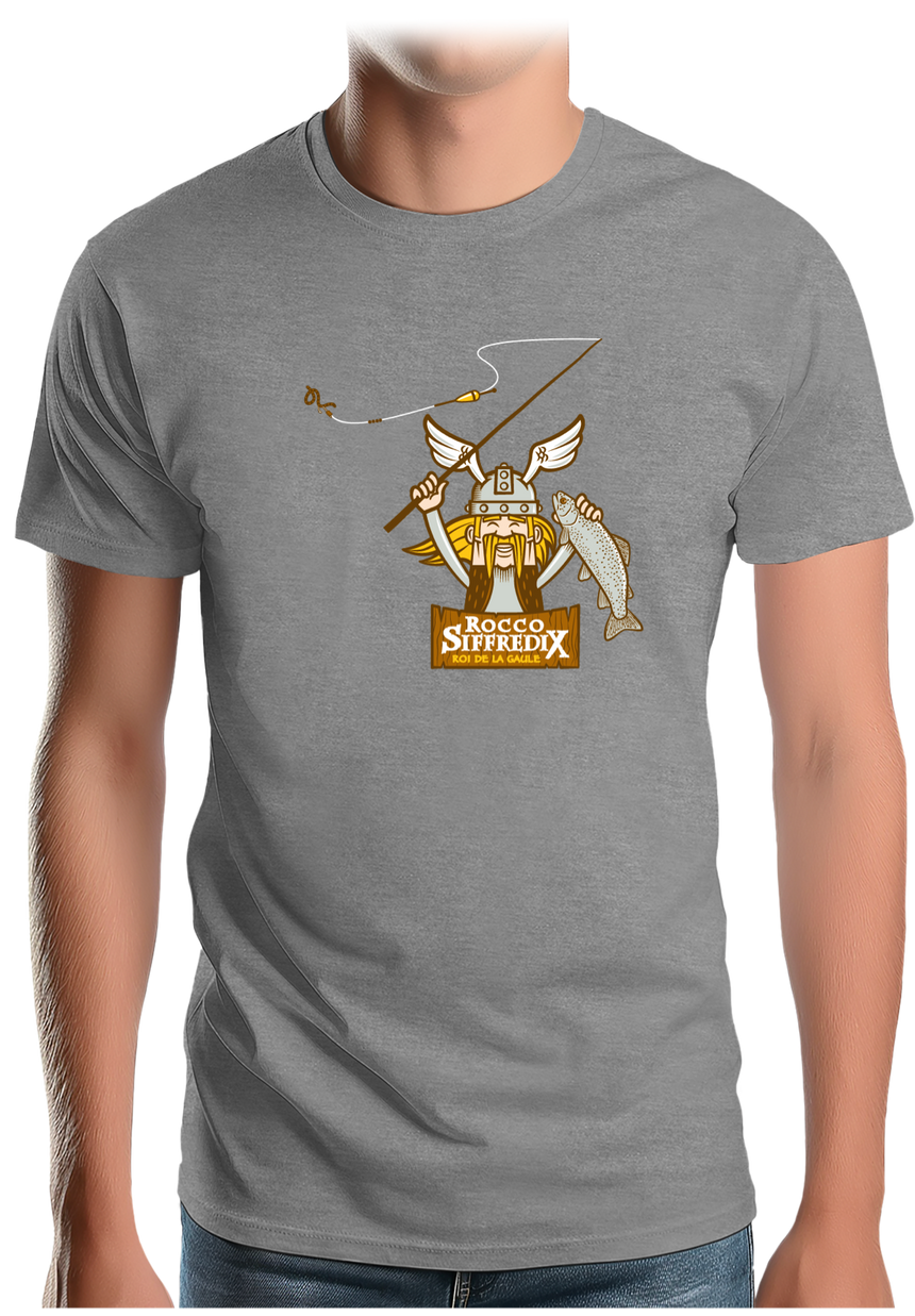 T-Shirt Homme Pêcheur roi de la gaule