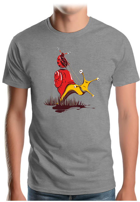 T-Shirt Homme Escargot Et Coccinelle