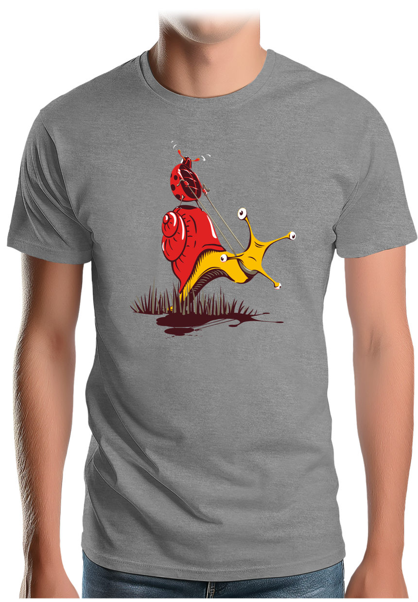 T-Shirt Homme Escargot Et Coccinelle