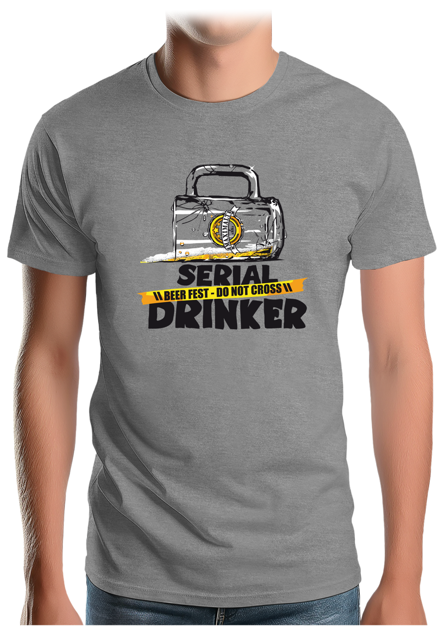 T-Shirt Homme Alcool serial drinker