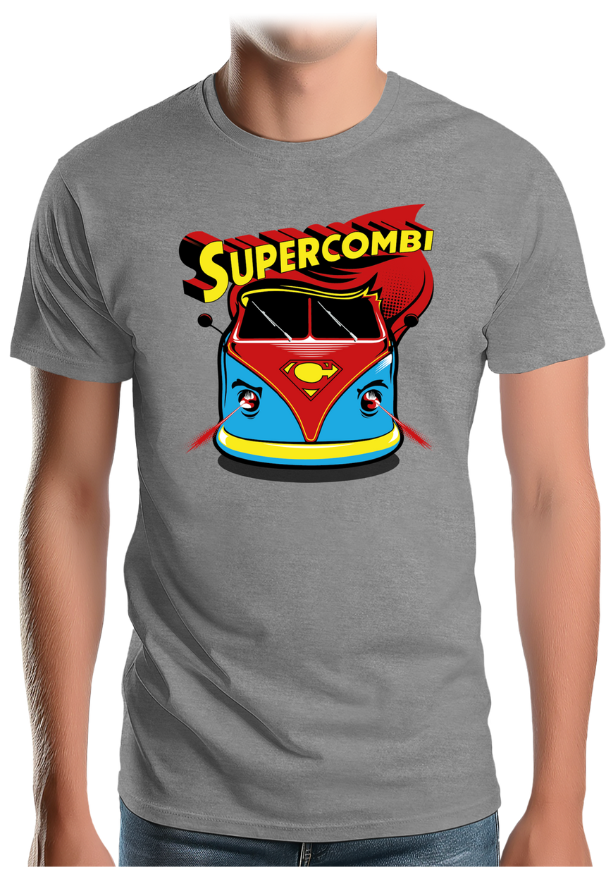 T-Shirt Homme Super combi la voiture des super héros
