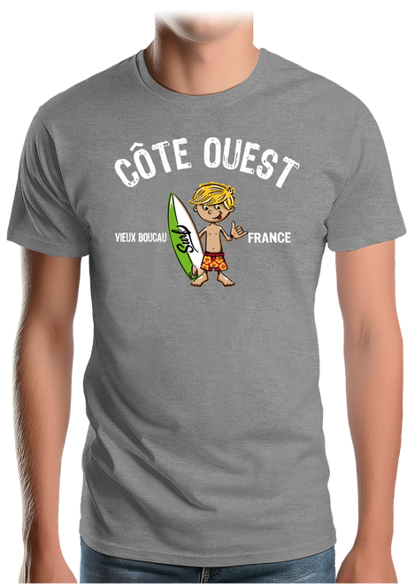 T-Shirt Homme Petit surfeur personnalisé