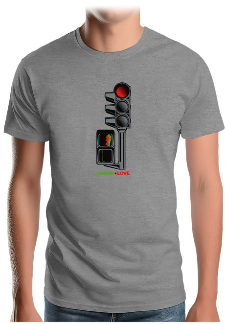 T-Shirt Homme Feu tricolore des amoureux