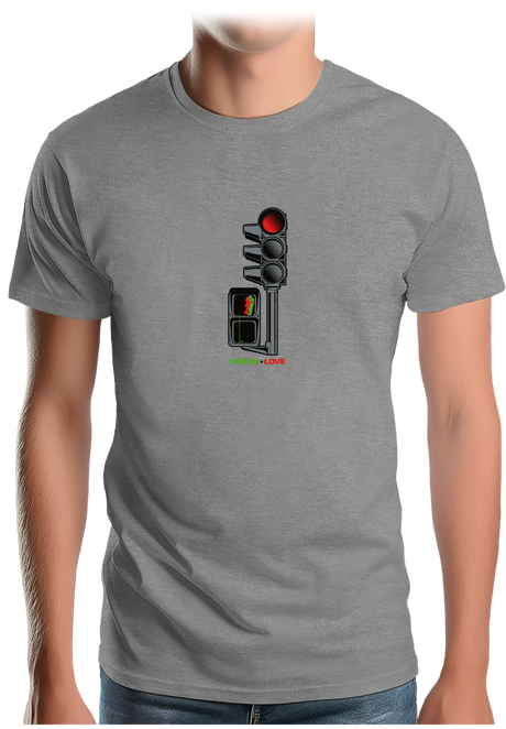 T-Shirt Homme Feu tricolore des amoureux