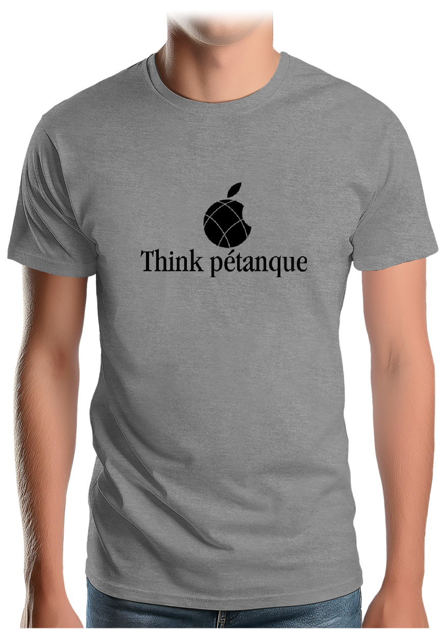 T-Shirt Homme Think pétanque