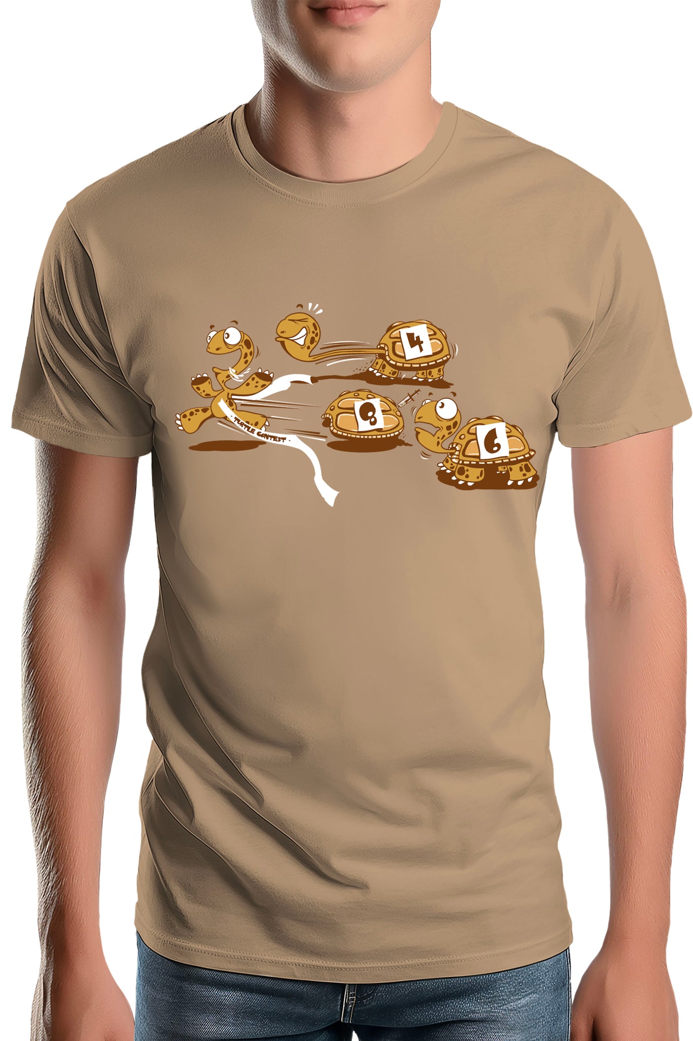 Tee-Shirt Homme Turtle Contest : course de tortues