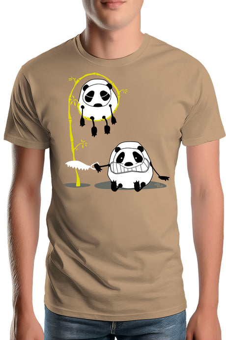 Tee-Shirt Homme Panda et bambou