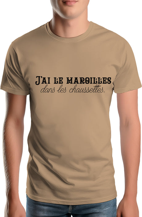 Tee-Shirt Homme J'ai le maroilles dans les chaussettes