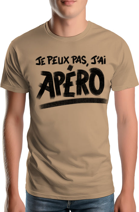Tee-Shirt Homme Je peux pas, j'ai apéro