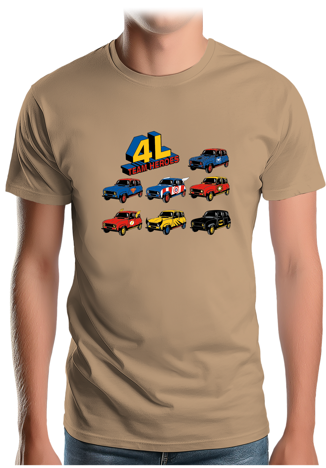 T-Shirt Homme 4L Team super heroes