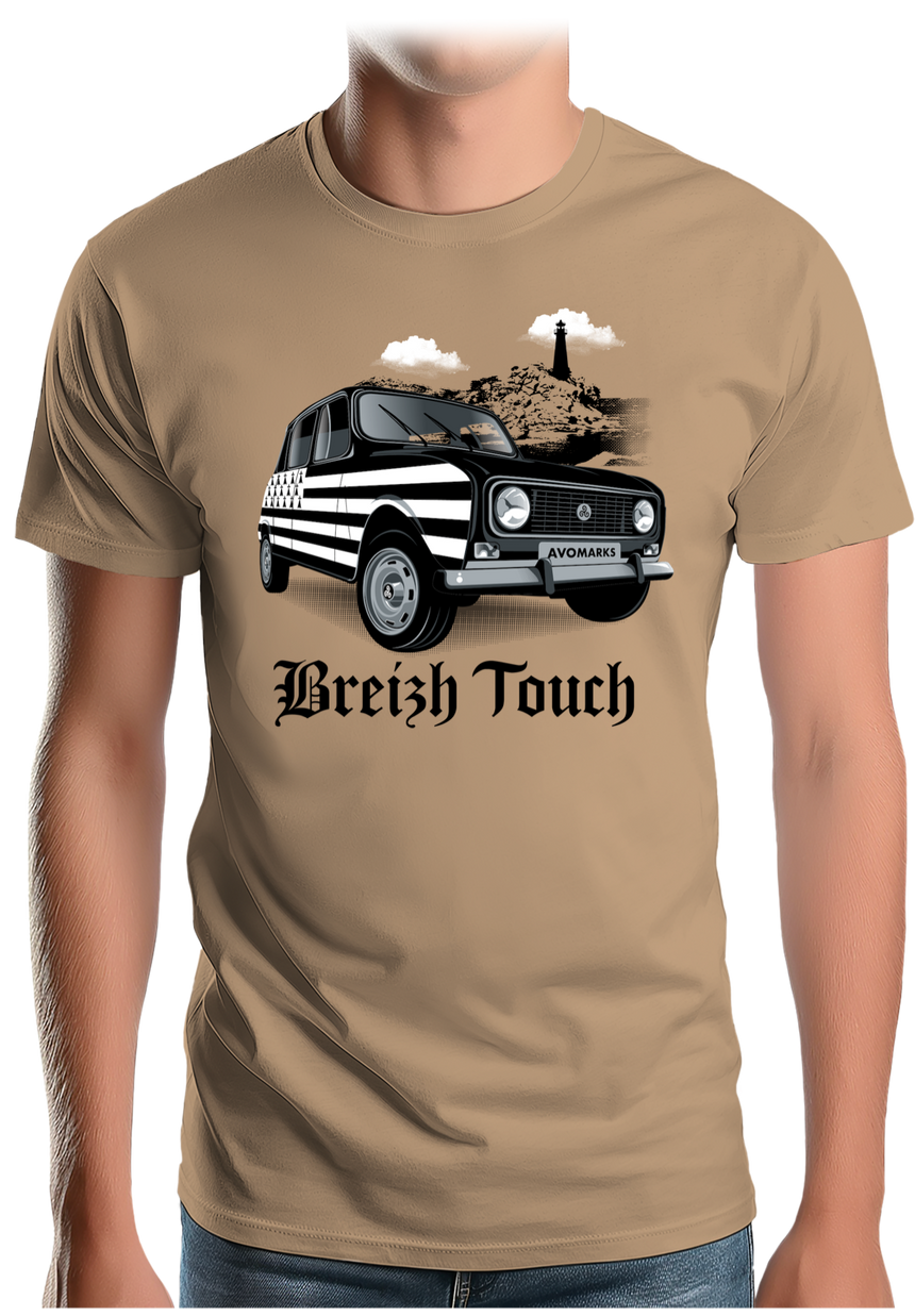 T-Shirt Homme Voiture 4L bretonne