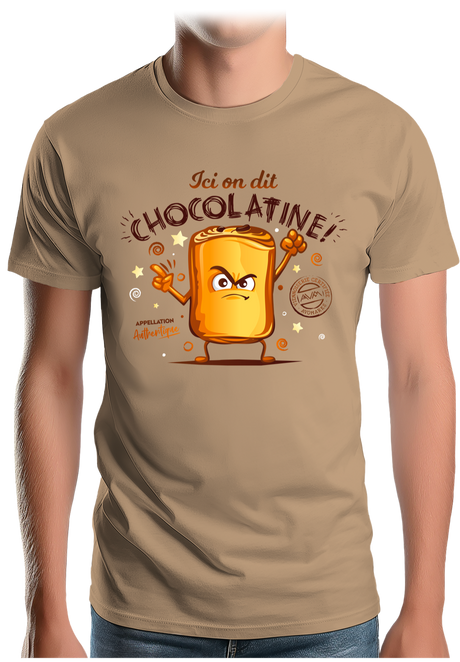 T-Shirt Homme Ici on dit chocolatine !