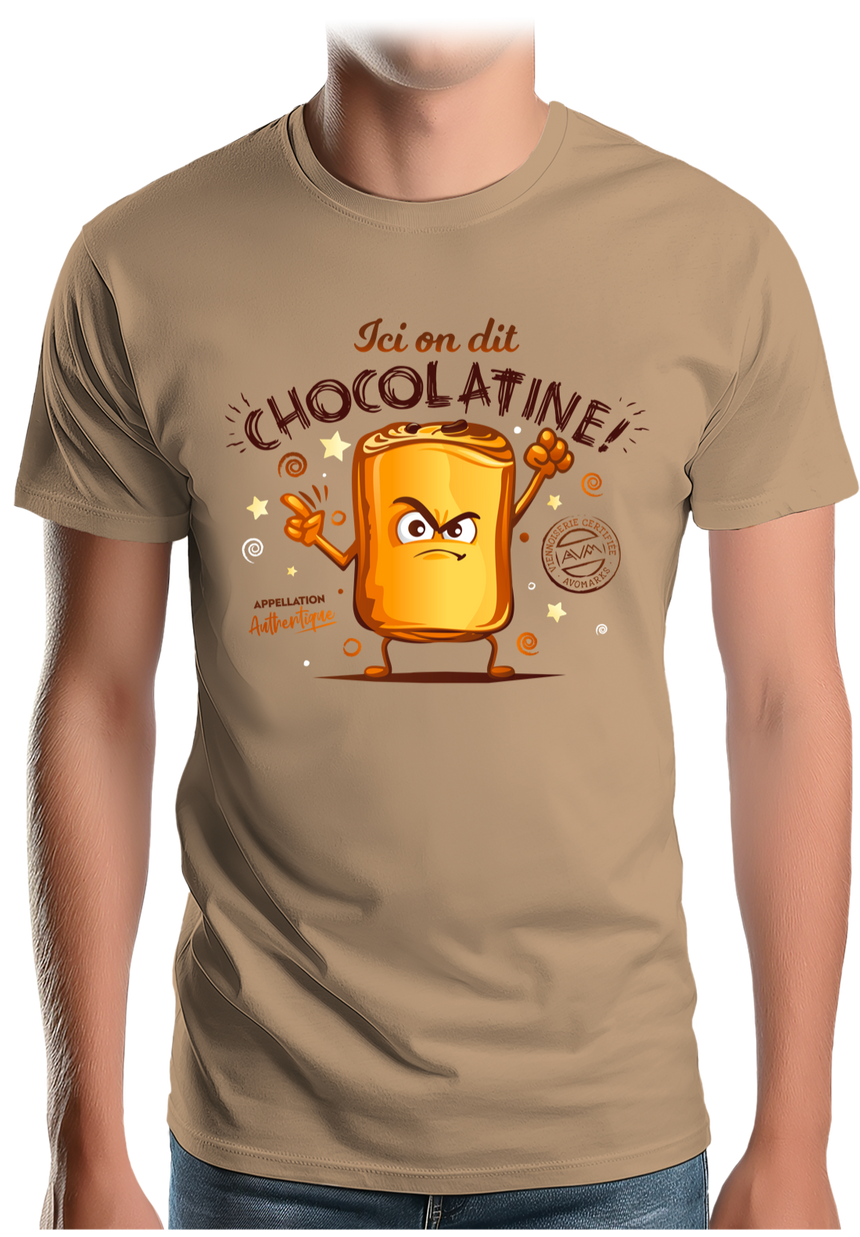 T-Shirt Homme Ici on dit chocolatine !