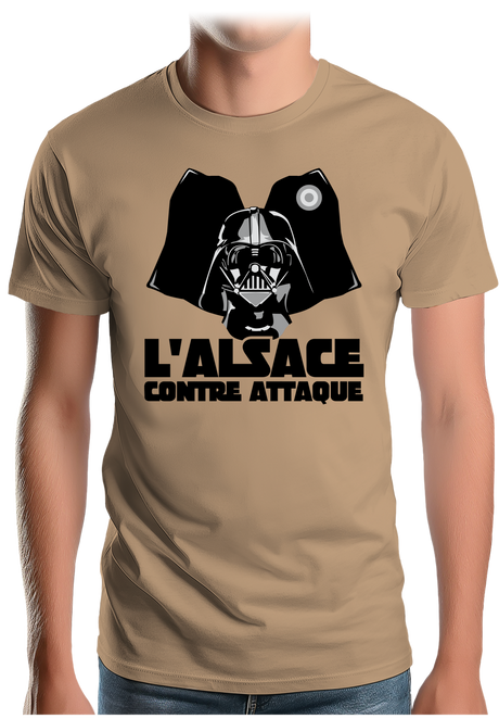 T-Shirt Homme L'Alsace contre attaque