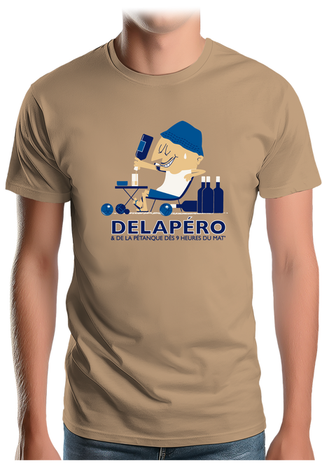 T-Shirt Homme Apéro et pétanque dès 9h du matin