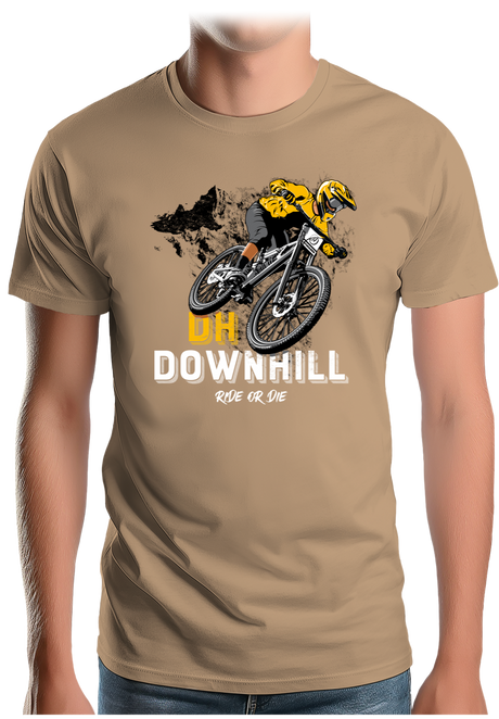 T-Shirt Homme Vélo DH Downhill, Ride or die