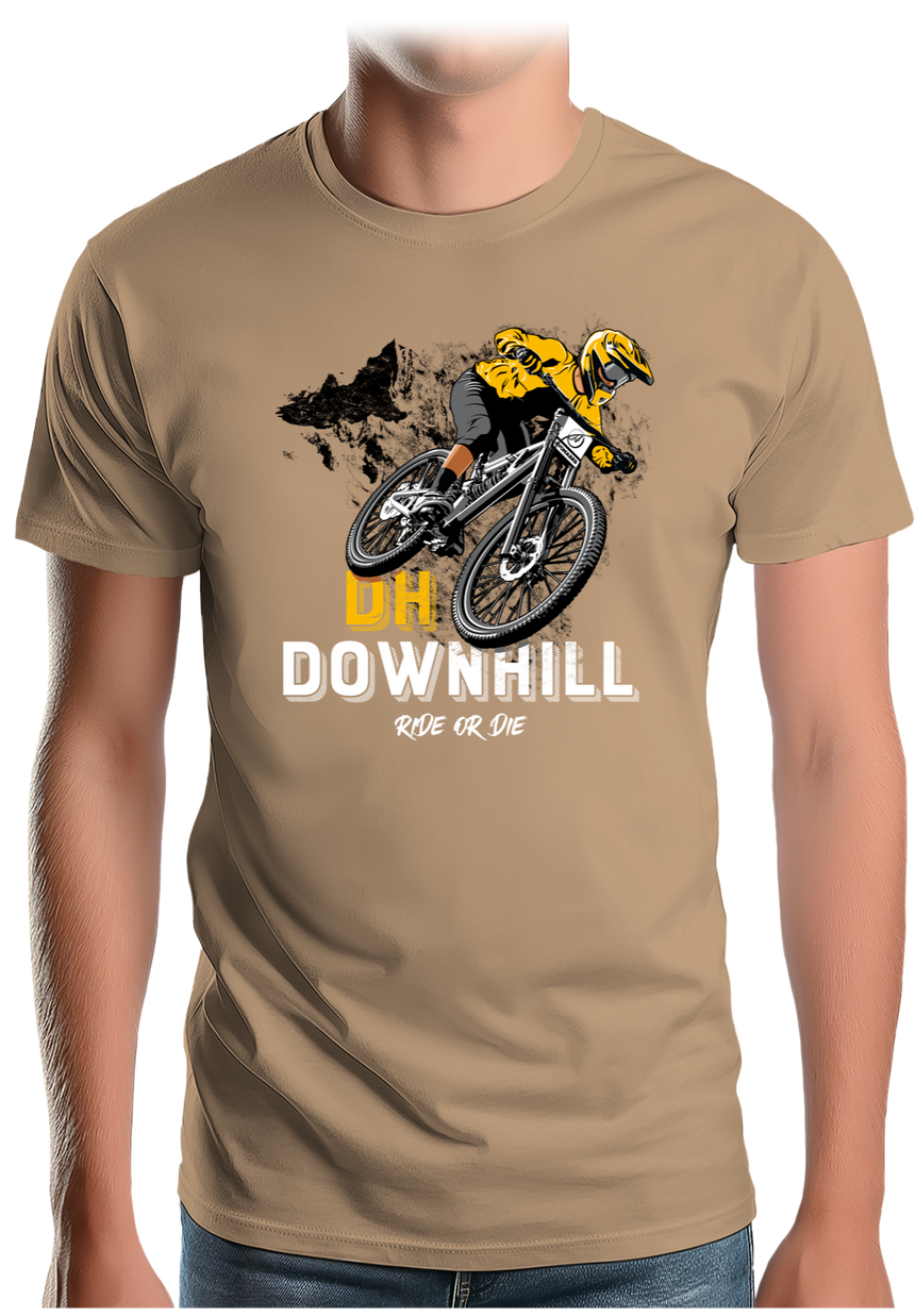 T-Shirt Homme Vélo DH Downhill, Ride or die