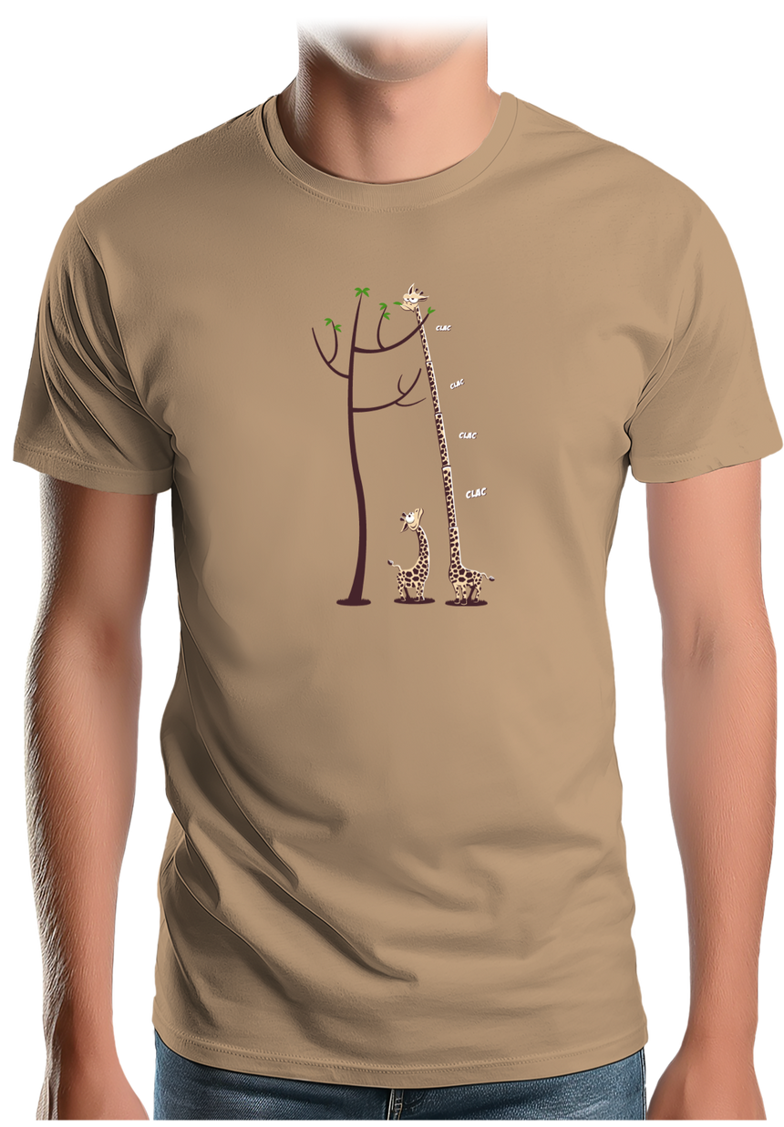 T-Shirt Homme Girafe dépliable