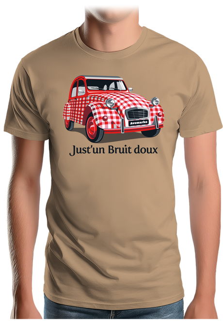 T-Shirt Homme Voiture 2CV Just'un Bruit doux