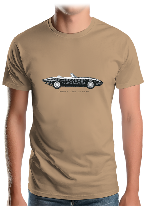 T-Shirt Homme Voiture Jaguar dans la peau