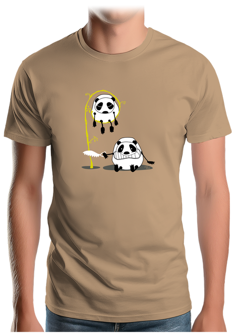 T-Shirt Homme Panda et bambou