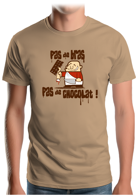 T-Shirt Homme Pas De Bras Pas De Chocolat