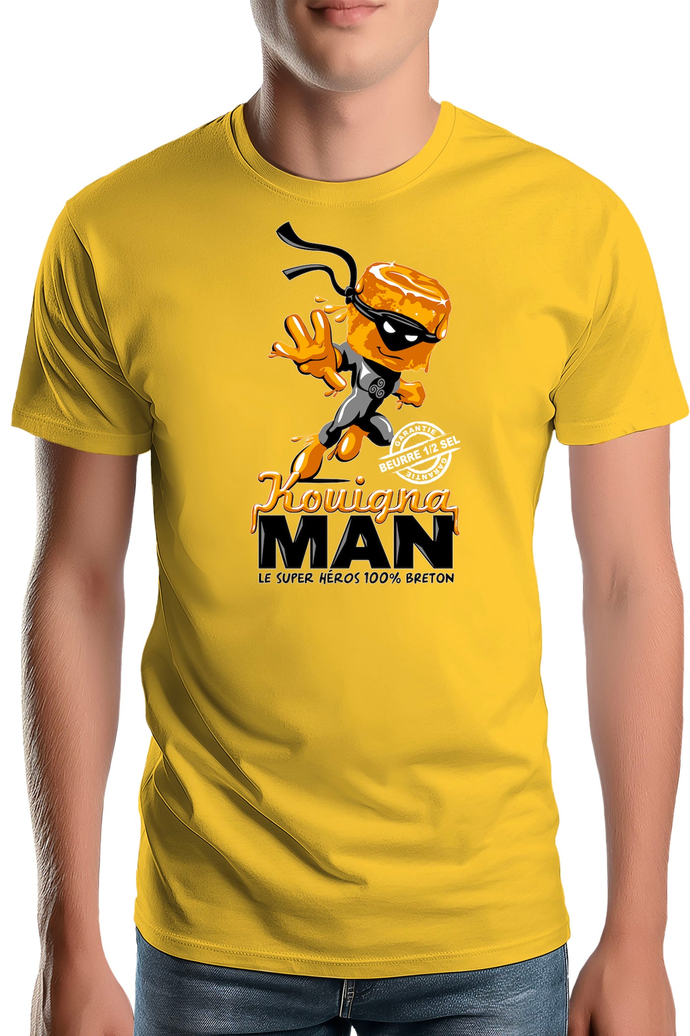 Tee-Shirt Homme Kouignaman Hero breton