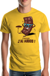 Tee-Shirt Homme Des Abdos en tablette de chocolat
