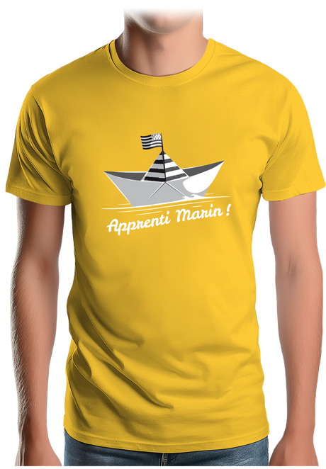 T-Shirt Homme Petit bateau bzh apprenti marin