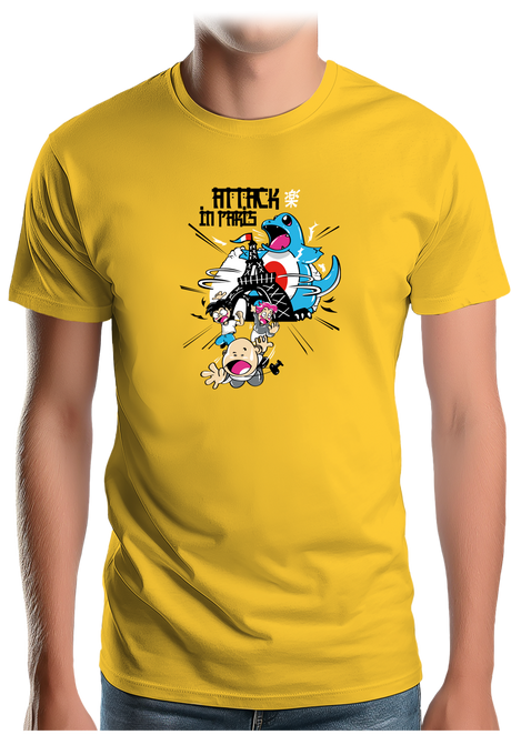 T-Shirt Homme Attack In Paris Carapuce