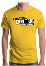 T-Shirt Homme Caractère explosif