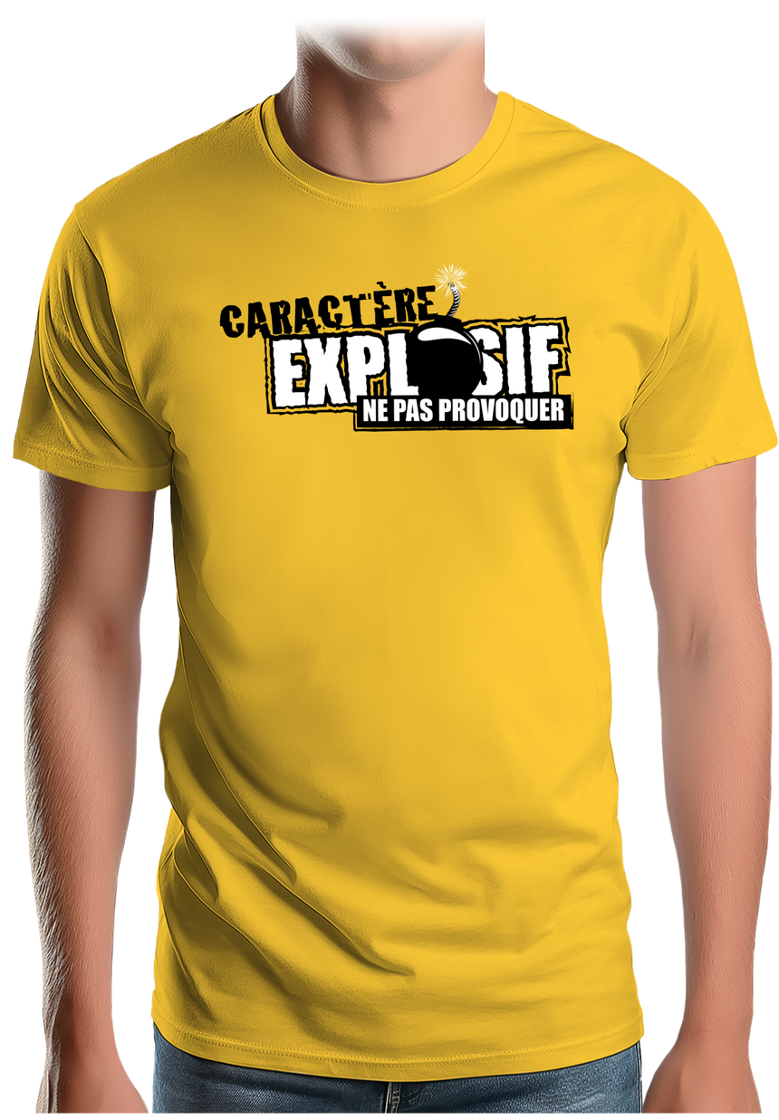 T-Shirt Homme Caractère explosif