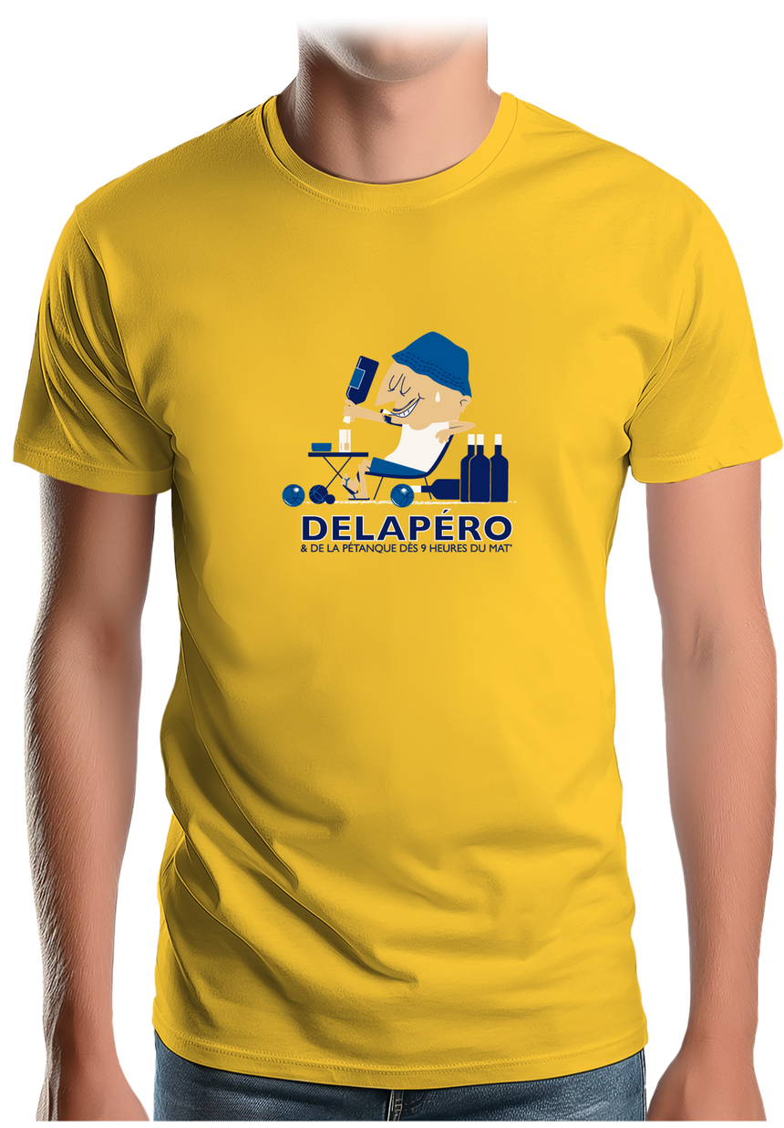 T-Shirt Homme Delapéro et la pétanque dès 9h
