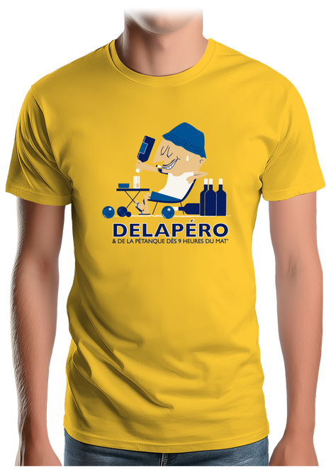 T-Shirt Homme Apéro et pétanque dès 9h du matin