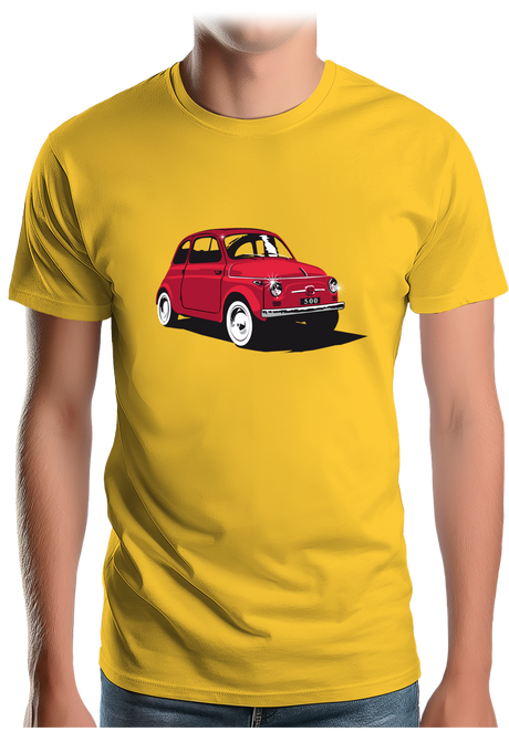 T-Shirt Homme Voiture Italienne 500 Luxe