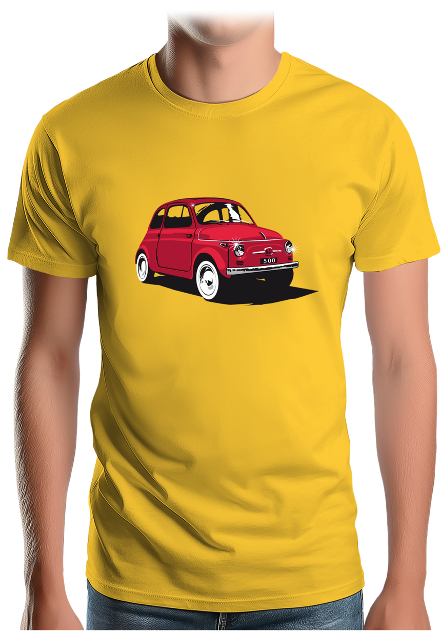 T-Shirt Homme Voiture Italienne 500 Luxe