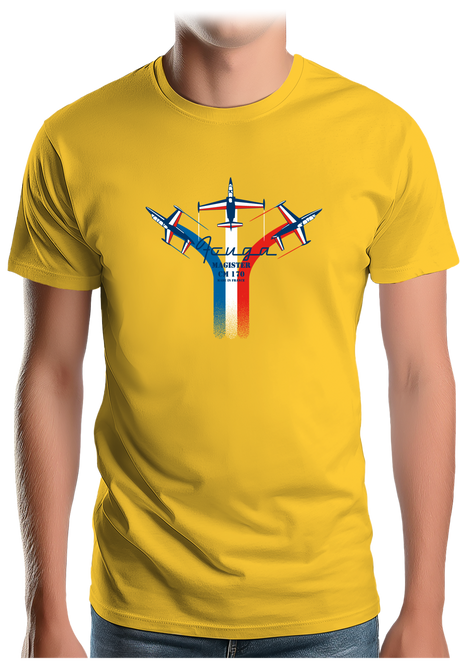 T-Shirt Homme Avion Fouga de France en formation