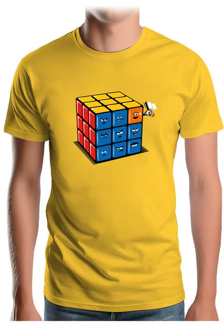 T-Shirt Homme Ruby cube avec drapeau