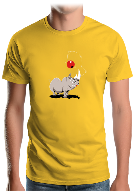 T-Shirt Homme Rhino bilboquet boule rouge