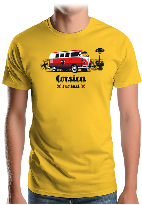 T-Shirt Homme Van plage combi Corse