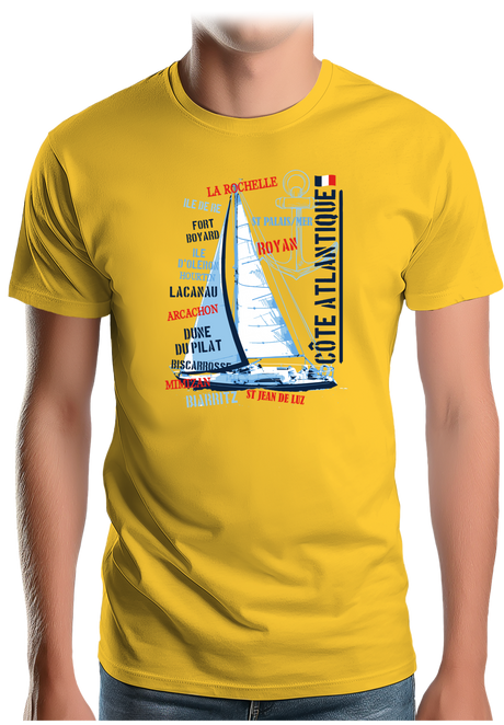 T-Shirt Homme Voilier Atlantique