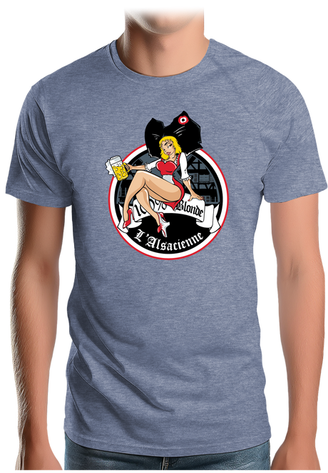 T-Shirt Homme L'alsacienne 100% blonde