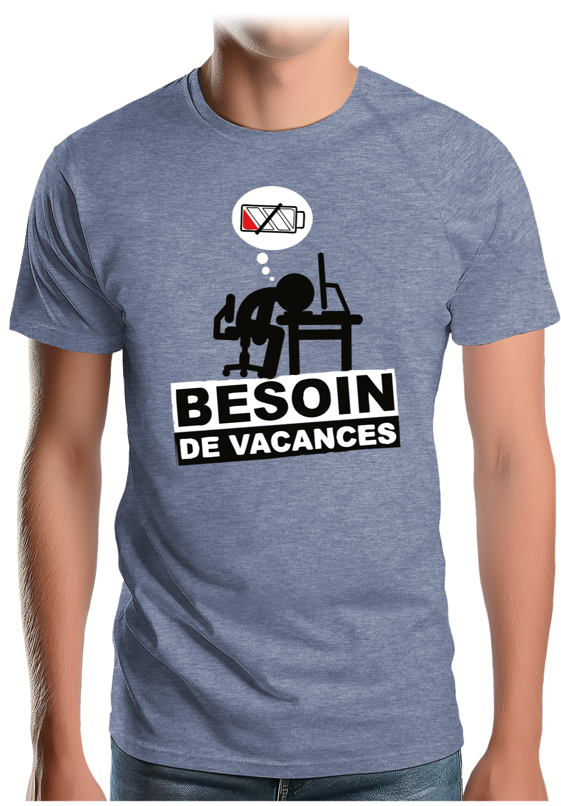 T-Shirt Homme Besoin de vacances