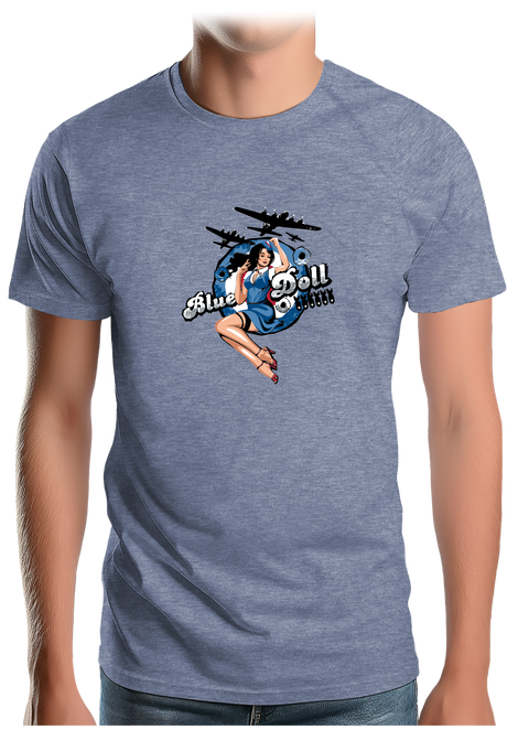 T-Shirt Homme Pin Up Avec Avion