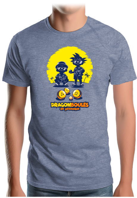 T-Shirt Homme Dragon Boules de pétanque