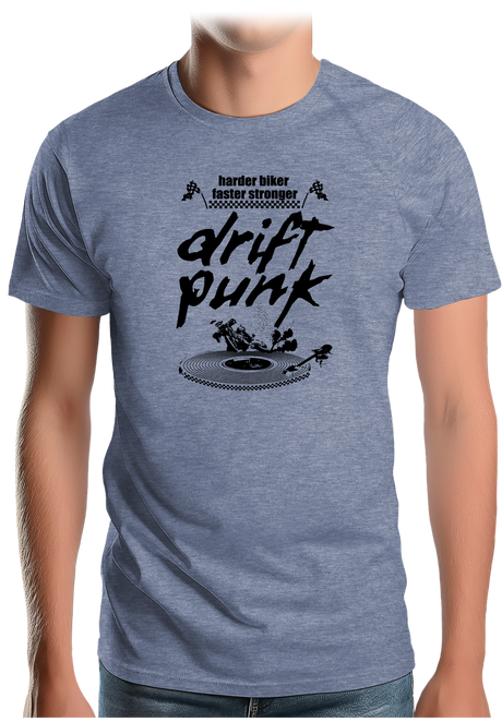 T-Shirt Homme La moto tourne disque