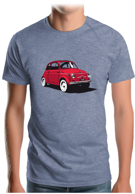 T-Shirt Homme Voiture Italienne 500 Luxe