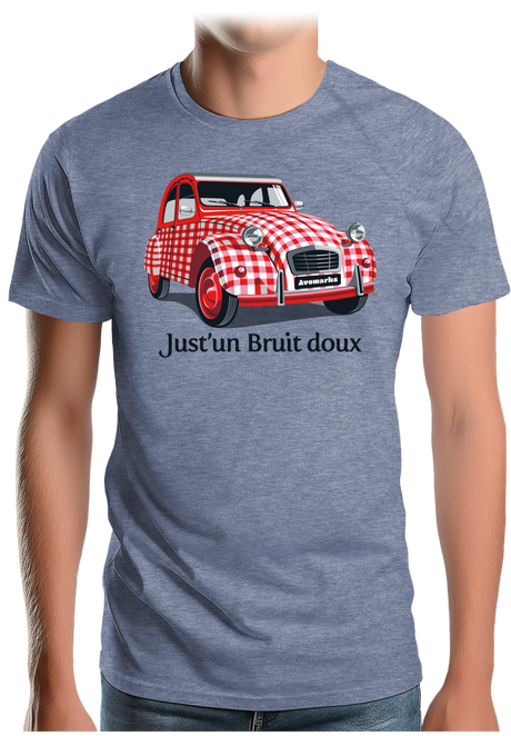 T-Shirt Homme Voiture 2CV Just'un Bruit doux