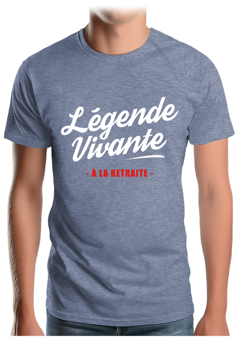 T-Shirt Homme Légende vivante à la retraite