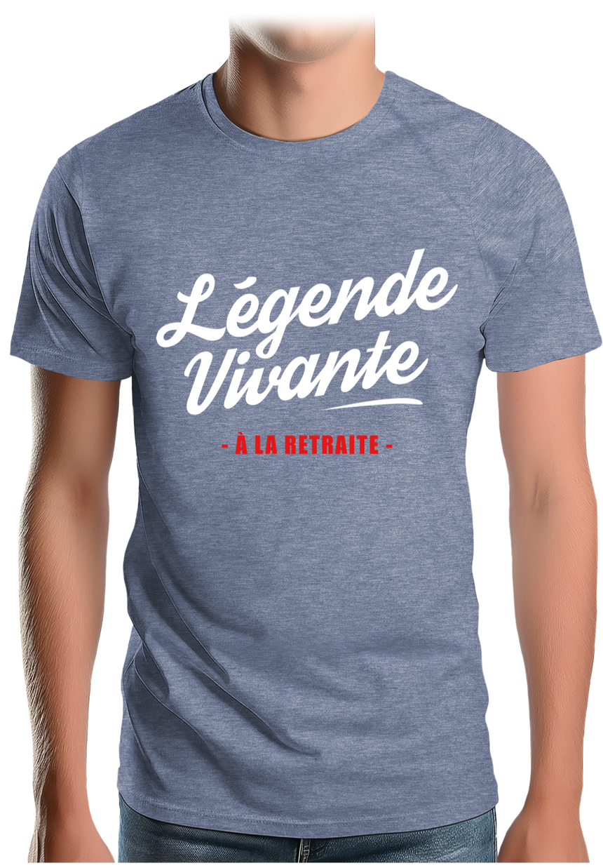 T-Shirt Homme Légende vivante à la retraite